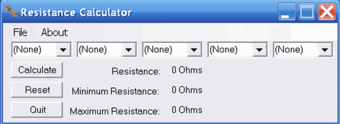 Download Resistance Calculator 1 programa de cálculo de resistores