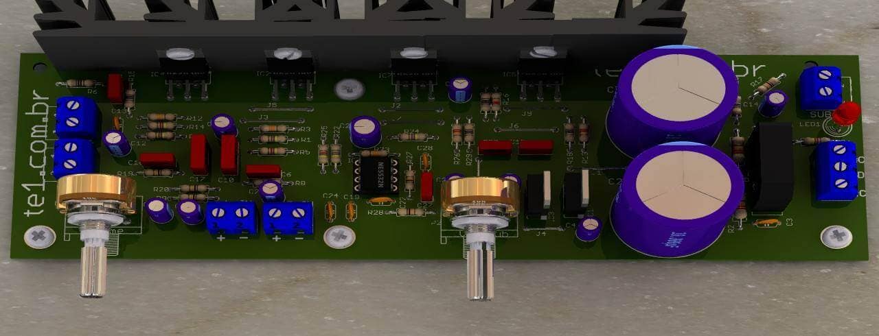 subwoofer amplificador bridge 30w tda2030 circuito tda2040 áudio super stereo amp pcb power 35w bridge amplifier diagram amplifier circuit tda2030-2-1-amplifiador-subwoofer-estereo