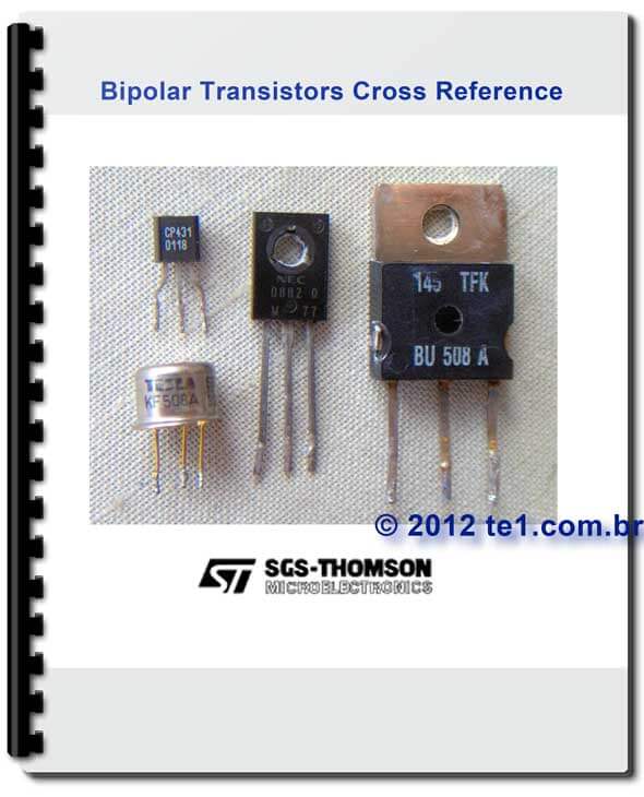Baixar PDF Equivalência de transistor Bipolar - SGS-THOMSON - Referência cruzada para substituição de transistores