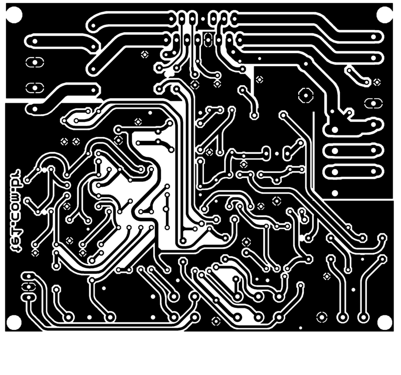 Placa De Circuito Impresso (Pcb) Tda7377 2.1 Circuito Amplificador Potência Áudio