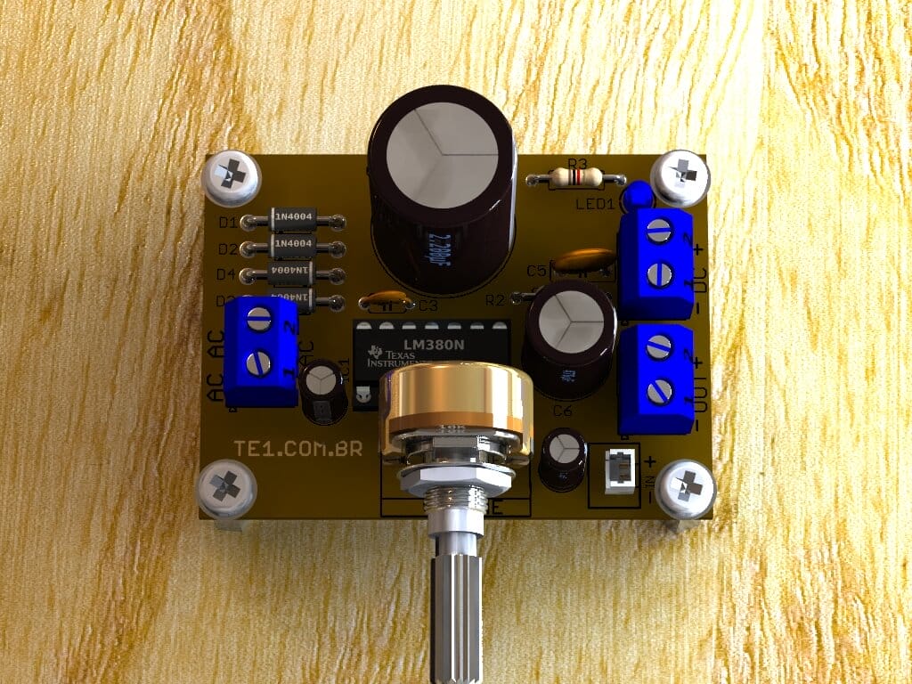 circuito amplificador audio ci lm380