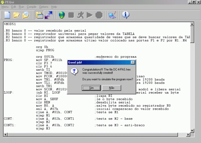 Download Pequi Simulador 8051 4.0 Grátis
