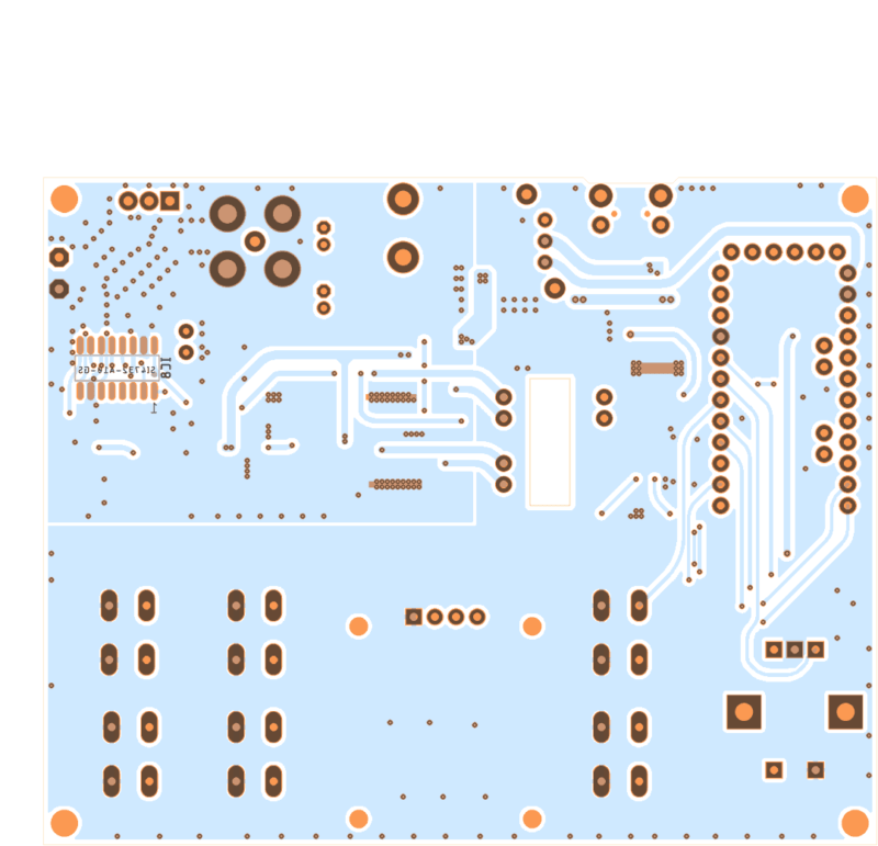 Placa De Circuito Impresso Pcb Vista Dos Componentes Parte Inferiore Dsp Rádio Toda Banda Lw Am Fm Sw Ssb Si4735 Com Arduino