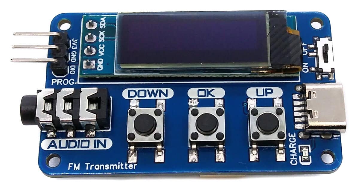 KT0803L Transmissor de FM estéreo digital - Toni Eletrônica