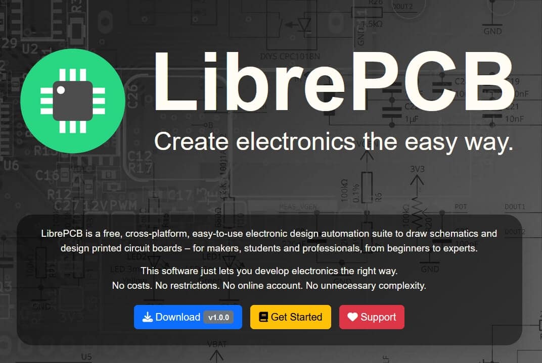 LibrePCB esquema e placa de circuito impresso 2
